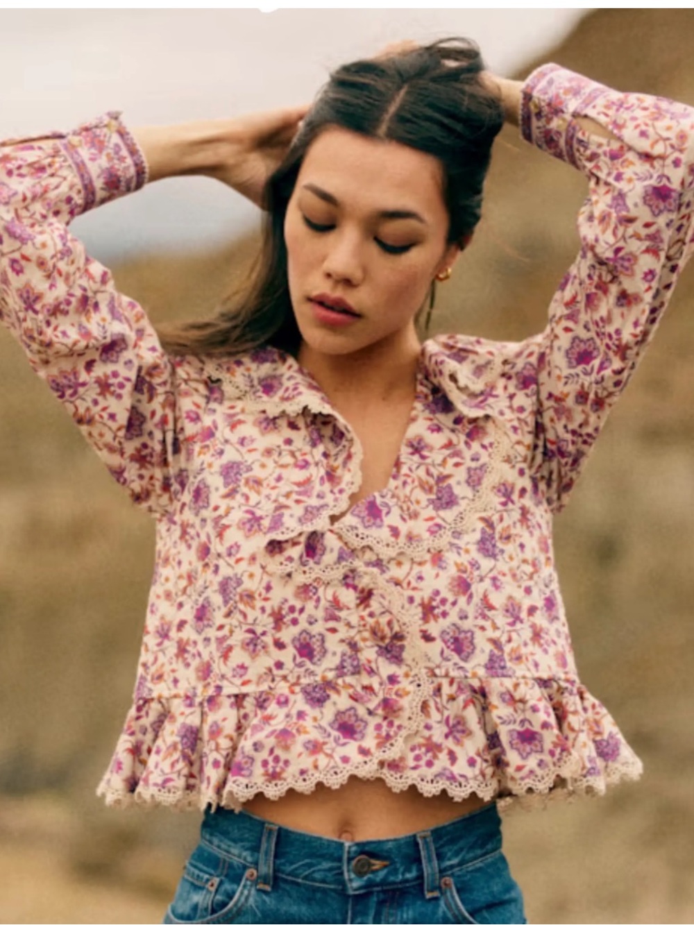 NWOT Sézane Alexiana Nausica Floral Print